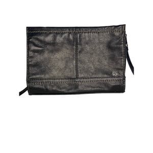 The Sak Iris Leather Crossbody Clutch Purse Classic Black Bag Small Boho